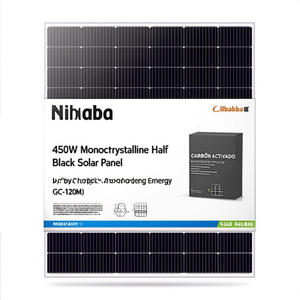 Panneau solaire monocristallin demi-cellule noir 450W de Guocheng Energy GC-120M - Product Image 2