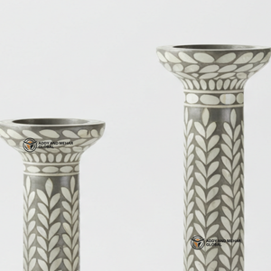 Indian Supplier Offers Handmade <b>Mother</b> Pearl Inlay <b>Candle</b> Holder Set Turquoise Floral Decorative Reusable Home Decoration - Product Image 4