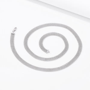สร้อยคอเงินแท้ 925 ชุบทองคุณภาพสูง 5 แถว ประดับเพชร สไตล์พังก์ ฮิปฮอป สำหรับผู้ชาย ขายส่ง - Product Image 3