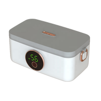 Boîte à lunch rechargeable en acier inoxydable de vente chaude chauffage électrique portable USB pour une utilisation en voiture chauffe-aliments automatique sans fil pour