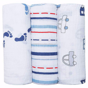 100% Bamboo Receiving Baby <b>Muslin</b> <b>Swaddle</b> Blankets - Product Image 1