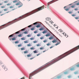 Pestañas Pre-Mapeado Manga Cluster Anime Lashes Extensiones Paquete personalizado Diseño DIY Extensiones Fluffy Lashes al por mayor - Product Image 6