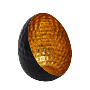 Pot de bougies de Style moderne, porte-bougie personnalisé, de forme ronde en métal en fer, Texture marron, pour la maison, personnalisé - Product Image 4