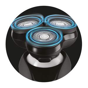 Rasoir électrique sans fil pour homme, rotatif, utilisation humide et sèche, têtes de rasage flexibles, triple lame, chargement USB, étanche IPX7, lavable - Product Image 2