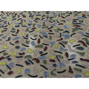 Tela Metálica/Algodón Tejida Abstracta Multicolor de Peso Medio (180g/m) 54/55" de Ancho para Decoración del Hogar y Uso en Mantas - Product Image 3