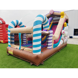 Tobogán Inflable Combinado de PVC de Grado Comercial para Uso en Interiores y Exteriores, Tobogán Inflable Portátil para Parque de Diversiones con Garantía de 3 Años - Product Image 2