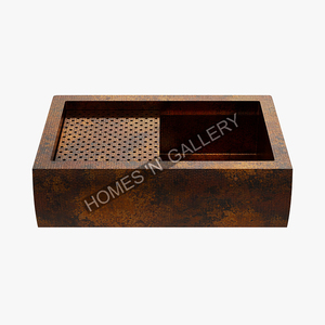 Pure Copper Affordable Hand Hammered New Arrival <b>Kitchen</b> <b>Sink</b> Farmhouse <b>Sink</b> Handmade <b>Sink</b> Manufacturer Supplier Wholesaler - Product Image 2