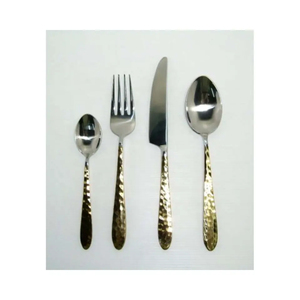 Ensemble de couverts de qualité supérieure avec manche blanc et tête finie en argent, parfait pour les réunions de famille et les réceptions - Product Image 4