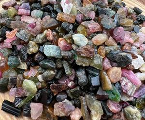 Gemmes naturelles de tourmaline multi taille semi-précieuse 4-10mm fabrication de bijoux de guérison pierres précieuses en vrac fournisseur indien prix de gros - Product Image 1