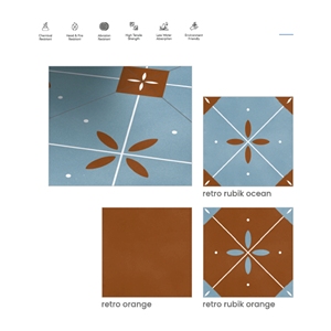 Azulejos Cerámicos Mate de 200x200mm para Interiores Modernos de Villas, Centros Comerciales, Escuelas y Salones con Aislamiento Térmico - Product Image 5