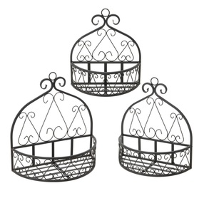 Panier à fruits en fil de fer fini métallique, décoration de la maison et de la cuisine, contenant pour aliments et fruits, vaisselle en métal, panier à fruits et légumes - Product Image 5