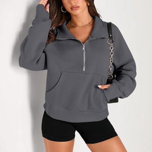 Sudaderas personalizadas para mujer con logotipo personalizado, bordado de marca y etiquetas para entrenamiento físico y moda informal - Product Image 2