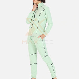 ชุดวอร์มผู้หญิงสั่งตัดสไตล์เฉพาะตัว สีพื้น เสื้อผ้าสำหรับผู้หญิง ชุดวอร์มผ้าฝ้าย - Product Image 2