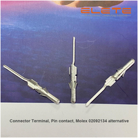 Terminal de crimpado macho de 2.36mm (.093") para reemplazar Molex 02092134, contacto de arnés de cable chapado en estaño