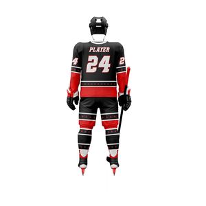 Ensemble d'uniformes de hockey sur glace imprimés de haute qualité, vêtements de sport unisexes, respirants, anti-humidité, écologiques, OEM, légers, 100% - Product Image 1