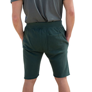 Men Green French Terry <b>Shorts</b> 100% Luxury Organic Cotton Pre Shrunk Premium Comfortable Classic Fit <b>Sweat</b> <b>Shorts</b> - Product Image 6