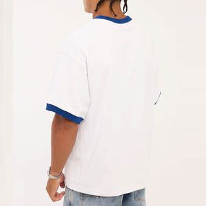 Camiseta Holgada Unisex de Corte Largo, de Secado Rápido, Anti-Pilling, para Verano, de Moda, Superventas, Lisa, Oversize para Hombre - Product Image 6