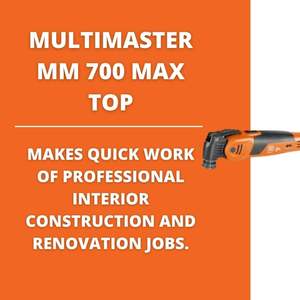 Herramienta Eléctrica MultiMaster MM 700 Max Top para Construcción y Renovación de Interiores, Sistema de Montaje Starlock Max QuickIn, Velocidad Constante, Metal - Product Image 6