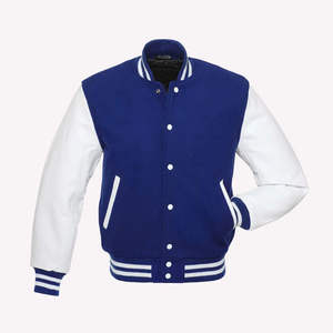 Vestes de baseball personnalisées pour hommes 2025, style vintage, denim, polaire, broderie chenille, streetwear, manches en cuir enduites à l'avant - Product Image 6