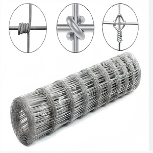 Rouleau de clôture en fil métallique tissé à nœuds fixes, grillage galvanisé pour chèvres, porcs, moutons, bovins et gibier, clôture de ferme - Product Image 4