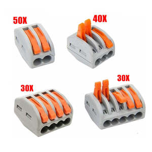 ชุดขั้วต่อสายไฟขนาดกะทัดรัด 150 ชิ้น พร้อมขั้วต่อแบบ Lever-Nut 2 3 4 5 - Product Image 1