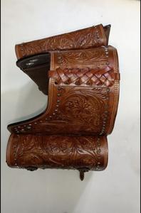 Bolsas de sillín de grado certificado con cuero genuino Hecho Estilo Vintage Bolsas de sillín diseñadas a mano para la venta - Product Image 3