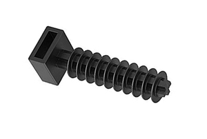 100 unità di tappi in poliammide nera in una busta, 8 mm (Miarco 10018) - Product Image 1