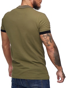 เสื้อยืดโปโลสำหรับผู้ชายเสื้อกอล์ฟผ้าโพลีเอสเตอร์ออกแบบได้ตามต้องการสำหรับ100% - Product Image 6
