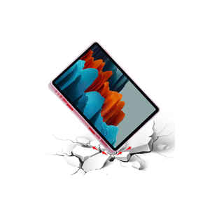 Étui intelligent pliable SAFA pour Samsung Galaxy Tab S7 Plus - Porte-crayon et support - Noir (Cuir PU+PC) - Product Image 4