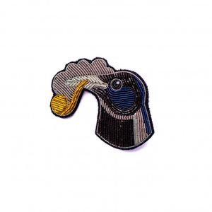 Smoker Urraca Cobre Bordado a mano Lingotes Broches de alambre Alta calidad Servicio personalizado OEM - Product Image 1