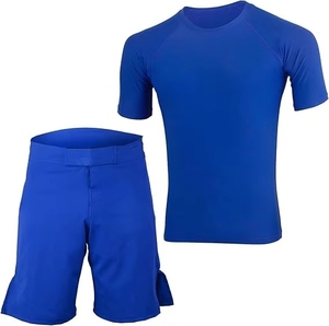 Conjunto Deportivo para Hombre, Transpirable, Informal, de Corte Regular, Camiseta y Pantalones Cortos, para Entrenamiento de Verano, Secado Rápido, Compresión - Product Image 1