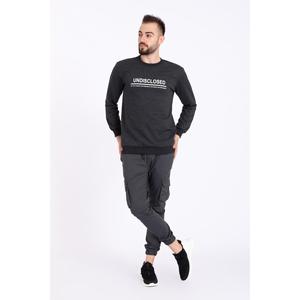 Felpa Basic girocollo da uomo 6205-nera