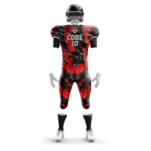 Vente en gros d'ensemble de vêtements de football américain avec logo personnalisé maillot respirant à manches courtes numéro de nom uniformes à bas prix - Product Image 5
