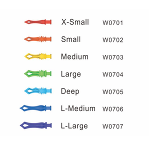 Cuña interproximal de diamante dental para restauración compuesta de siete tamaños - Product Image 4