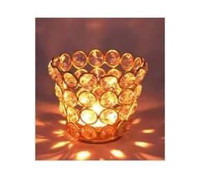 Bougeoir en cristal argenté Vente à chaud Bougeoir fait main décoratif de haute qualité à vendre - Product Image 1