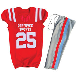 Tackle American Football Uniforms Premium Touchdown American Football Uniform <b>Silicon</b> Jersey and Pant Set integrated <b>Padded</b> - Product Image 1