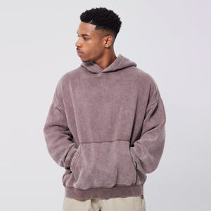 Meilleur fournisseur vente en gros pulls à capuche délavés à l'acide pour hommes Streetwear sur mesure pour l'automne saison motif 3D logo personnalisé Offre Spéciale - Product Image 1