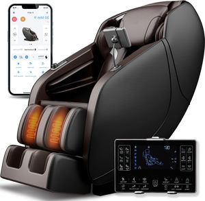 Sillón de Masajes de Cuerpo Completo con Gravedad Cero, Modos de Masaje, Escaneo Corporal, Calor, Rodillos para Pies, Bluetooth - Product Image 1