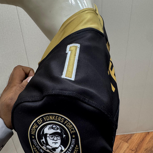 ชุดเสื้อเจอร์ซีย์อเมริกันฟุตบอลแขนสั้นพิมพ์ลายถ่ายเทความร้อนสำหรับผู้ชายบริการ OEM - Product Image 5