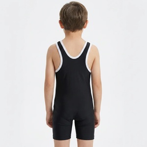 Kids Wrestling Singlet for <b>Boys</b> Stretchable Material Made Comfortable Breathable Sportswear Training Suit For Wrestling learn - Product Image 5