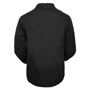 Venta al por mayor de los hombres impermeables entrenadores chaquetas con apliques de decoración servicio OEM Método de tejido no tejido en blanco entrenadores chaquetas - Product Image 5