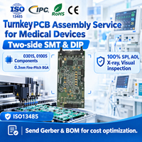 Fabricant de circuits imprimés médicaux de haute précision ISO9001, assemblage de circuits imprimés sur mesure OEM pour équipement médical