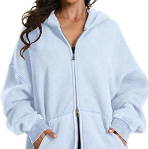 เสื้อฮู้ดซิปสำหรับฤดูหนาวที่สวมใส่สบาย ผลิตจากผ้าฝ้ายเนื้อนุ่ม 360 กรัม ออกแบบมาเพื่อการสวมใส่ในชีวิตประจำวัน สไตล์ลำลอง ให้ความอบอุ่นยาวนาน - Product Image 1