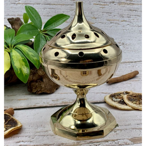 New Arrival Modern Decorative <b>Incense</b> Burner Holder Brass <b>Incense</b> Burner With Lid for Performing Pooja Arti Use in Best Price - Product Image 2