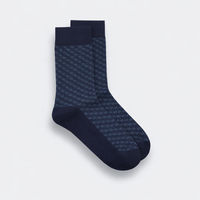 Chaussettes habillées en coton tricotées respirantes à motifs pour femmes, conception personnalisée, marque privée, en stock, vente en gros, Turquie, sans aiguille, livraison en 7 jours