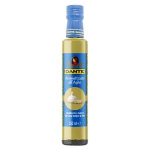 Aceite de Oliva con Sabor a Ajo Dante, 250 ml x 6 Unidades, en Botellas de Vidrio, de OLIO DANTE SPA - Product Image 1