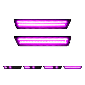 Feux latéraux LED dynamiques roses pour Dodge Challenger 2008-2014 Charger 2011-2014 Clignotants - Product Image 1