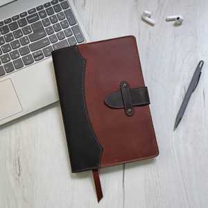 Funda Clásica de Cuero para Cuaderno A5, a Prueba de Olores, Protección Resistente, Recargable, Organizador de Diario, LNBC-0033 - Product Image 6