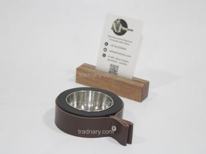 Incroyable Design Bakhoor arabe en bois avec support en cuir Brûleur d'encens arabe Mubkhar Brûleur d'encens en bois Mukhoor - Product Image 4