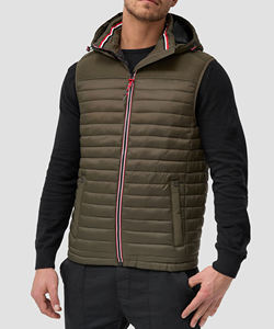 Sleeveless <b>Top</b> Selling Designer Puff Padded Coat Oem Logo Oversized Printed <b>Men's</b> Down Bubble Winter Custom Puffer Jacket - Product Image 4